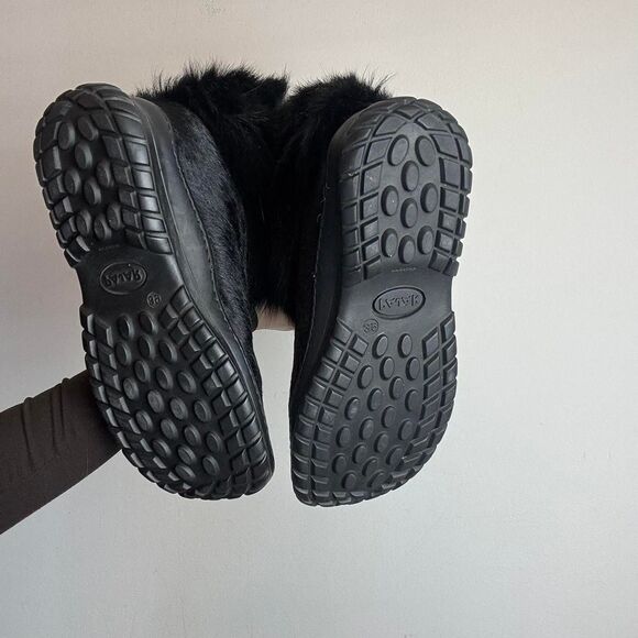 Pajar Real Fur Black Winter Boots Made in Italy - Picture 6 of 7